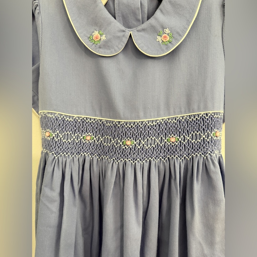 Laura Ashley Elegant Lavender Kids Dress - Picture 3 of 9